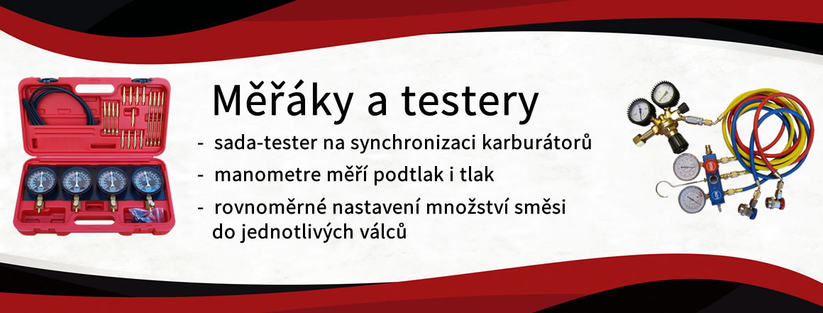 Měřáky a testery, diagnostika, manometre